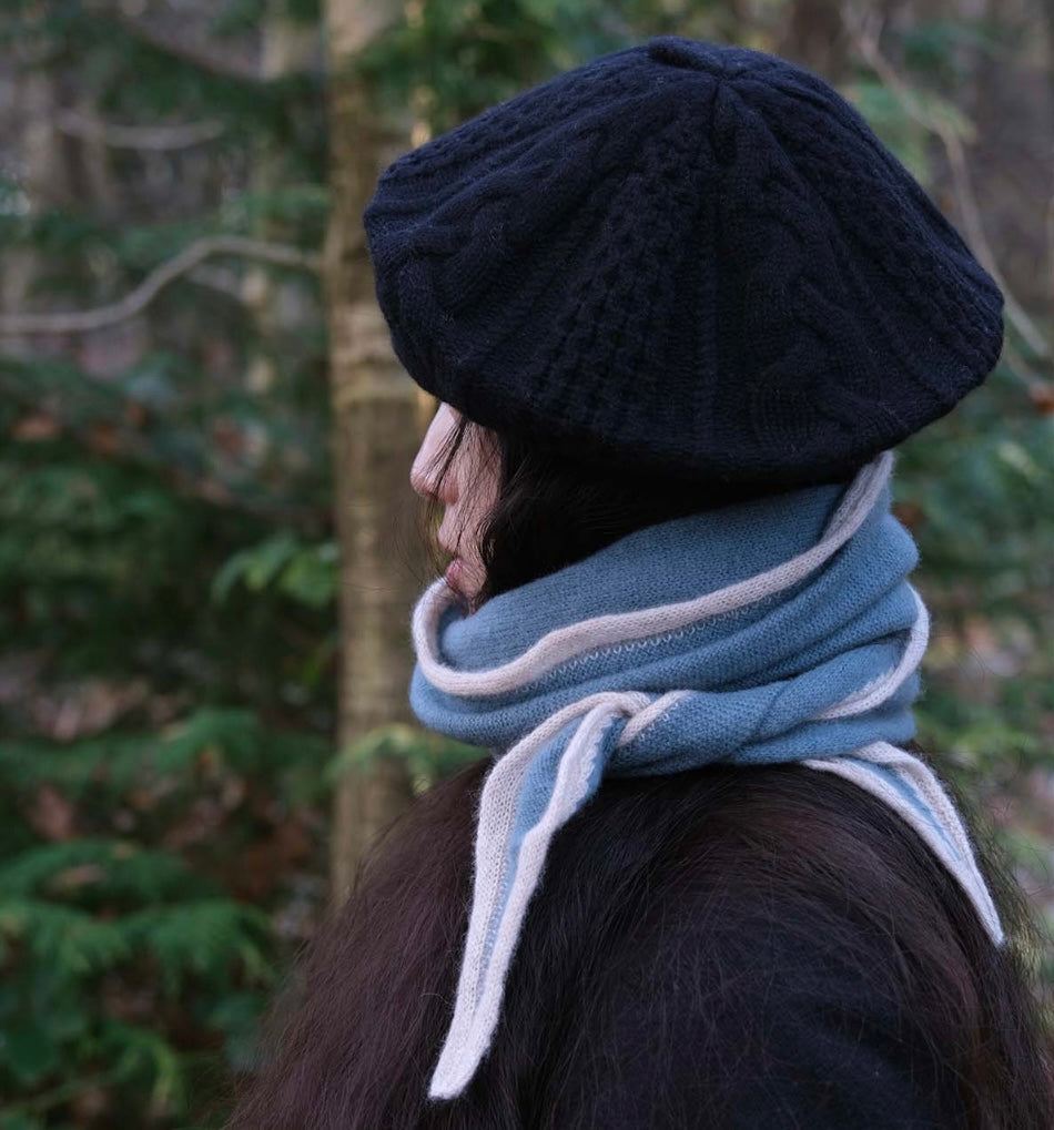 Cashmere Bandana Scarf-Surf – Blanche + Mimi