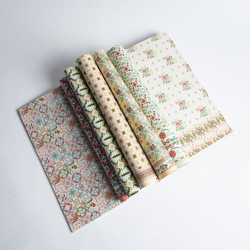 gift wrapping paper book