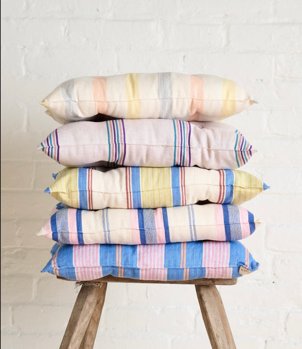 B+M & TENSIRA AFRICA SQUARE CHAIR CUSHION, CAPRI STRIPE-SALE!