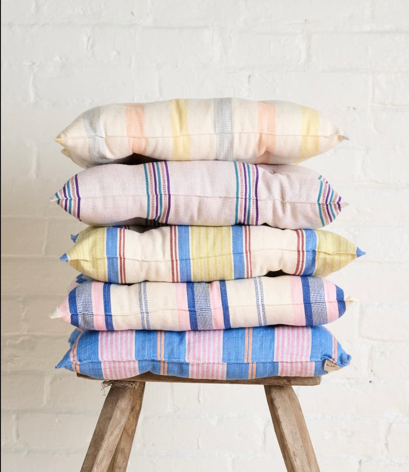 B+M & TENSIRA AFRICA SQUARE CHAIR CUSHION, CAPRI STRIPE-SALE!