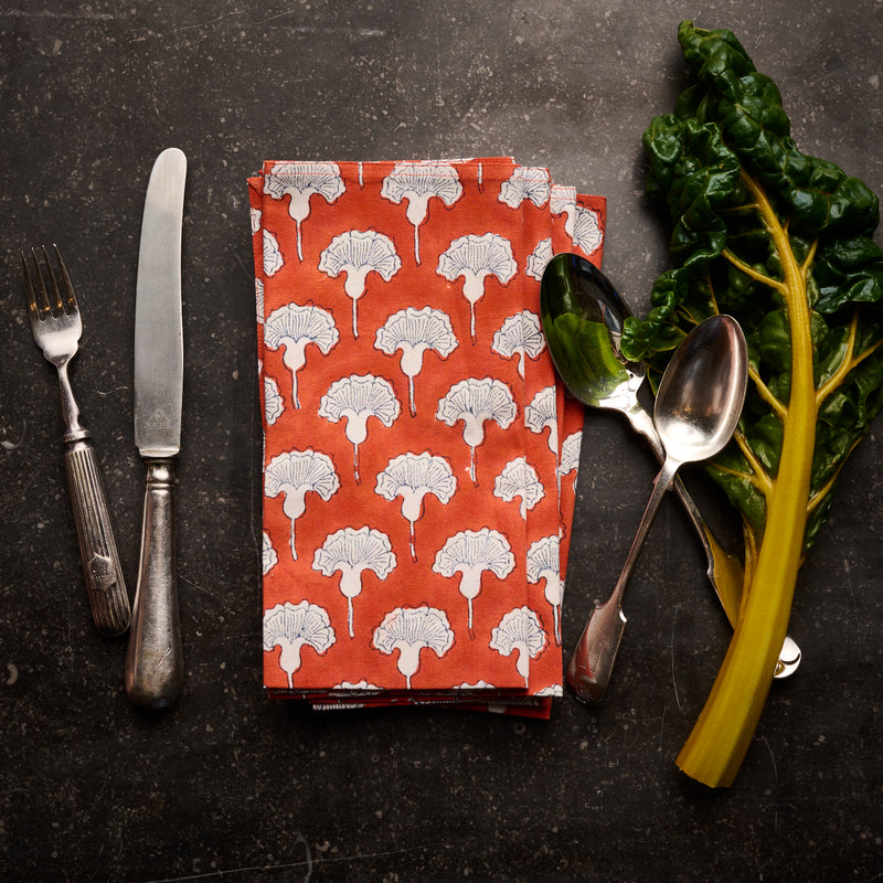 Block Printed Napkins-India