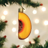 Glass Peach Ornament