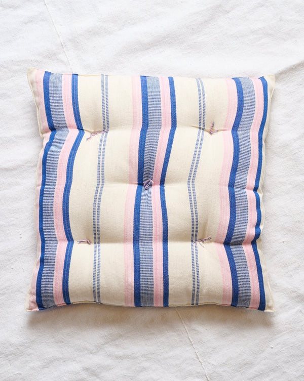 B+M & TENSIRA AFRICA SQUARE CHAIR CUSHION, CAPRI STRIPE-SALE!