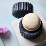 Fluted Black Marble Soap Dish