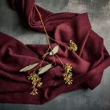 Cashmere Luxe Travel Wrap-Burgundy