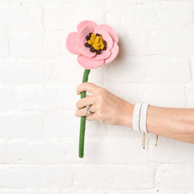 Handcrafted Felt Flowers-Nepal