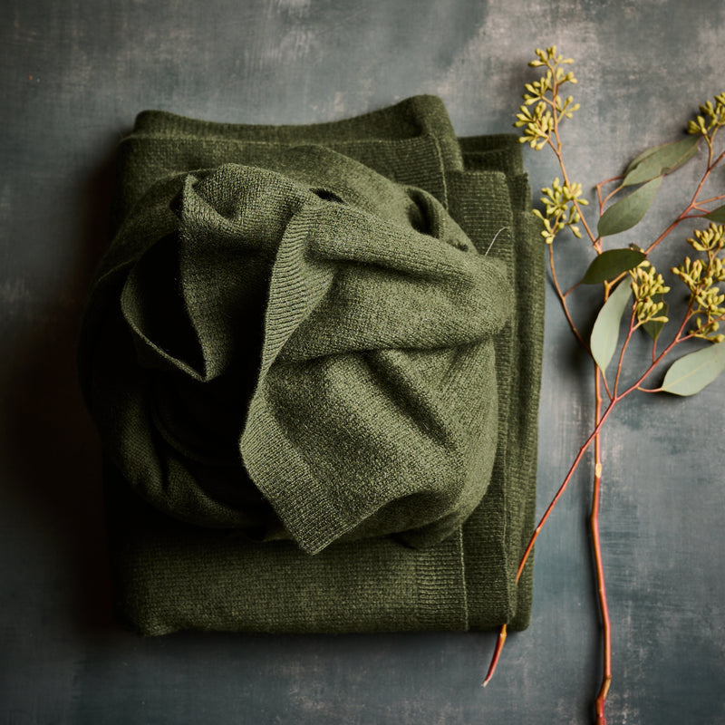 Cashmere  Luxe Travel Wrap-Deep Pine
