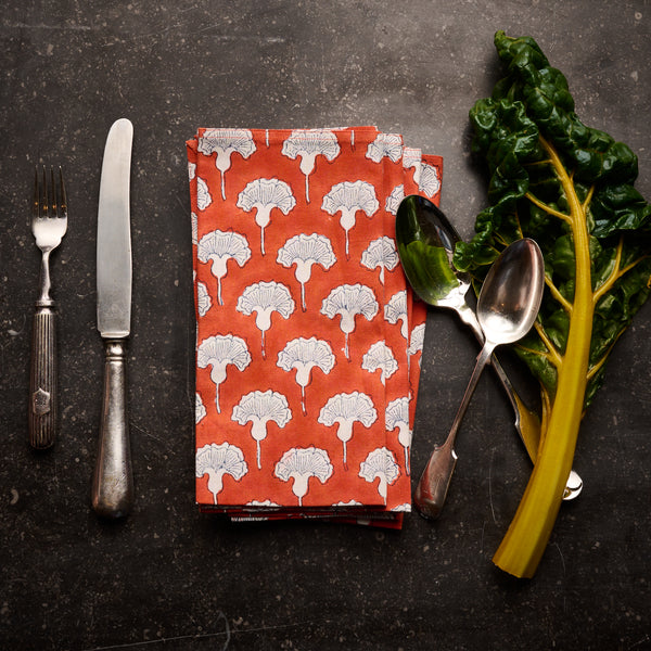 Block Printed Napkins-India