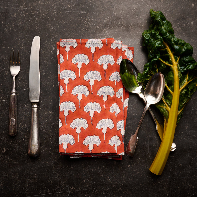 Block Printed Napkins-India