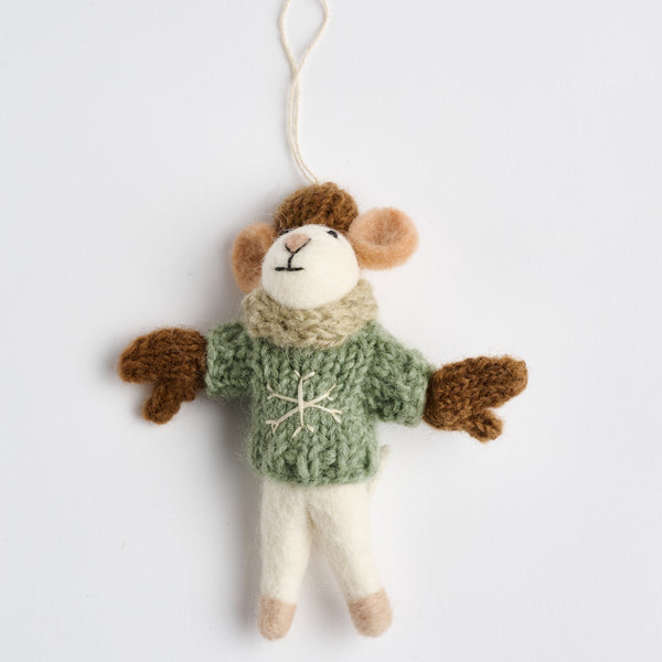 Felt Mouse Ornament