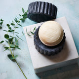 Fluted Black Marble Soap Dish