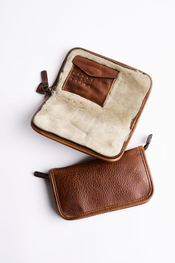 Shearling Lined Accessories Case