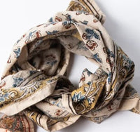 スカーフ [MATINKIM]matin vintage printed bandana in ivory MATIN VINTAGE PRINTED BANDANA IN IVORY – Matin Kim