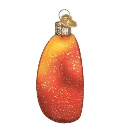 Glass Peach Ornament