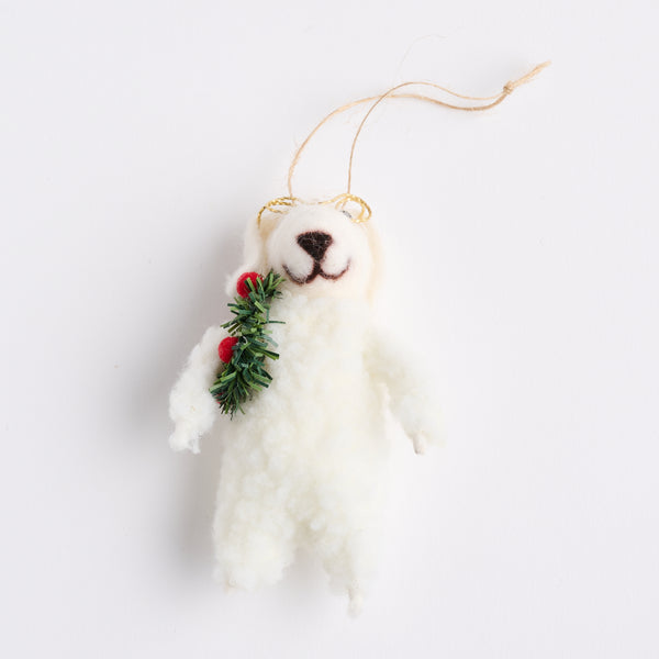 Felt Bear Ornament