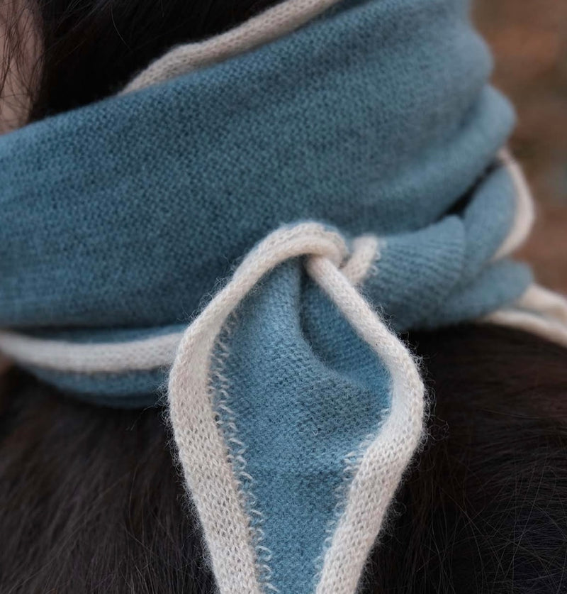 Cashmere Bandana Scarf-Surf