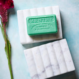 Scalloped Marble Soap Dish