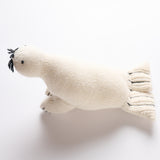 Knit Alpaca Stuffed Seal