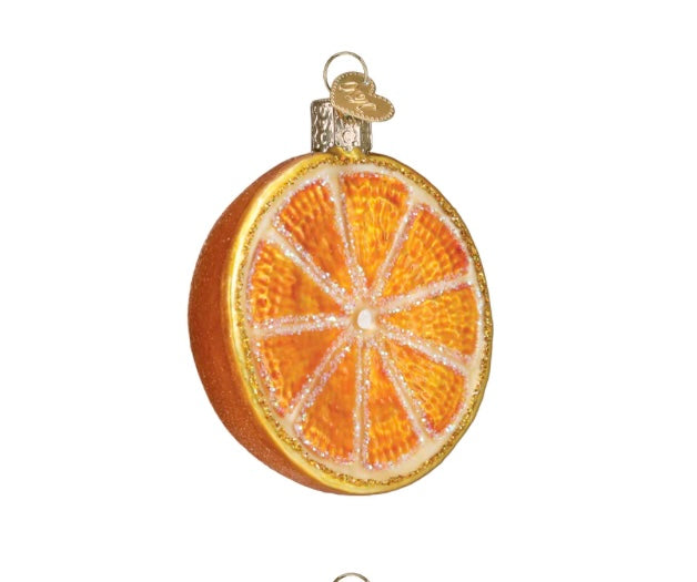 Glass Orange Ornament