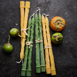 Beeswax Asparagus Taper Candle