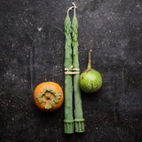 Beeswax Asparagus Taper Candle