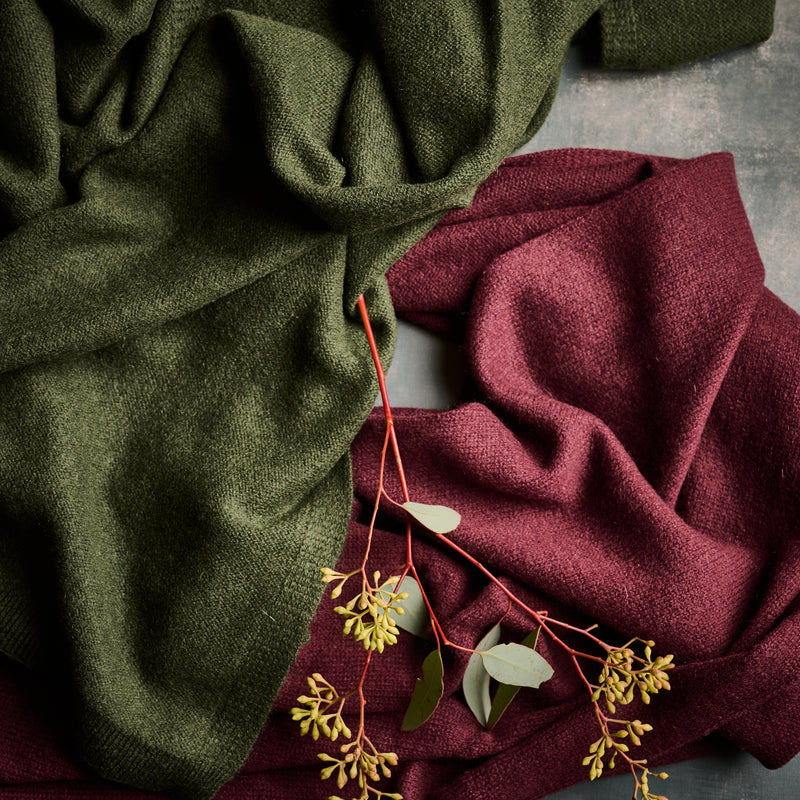 Cashmere  Luxe Travel Wrap-Deep Pine