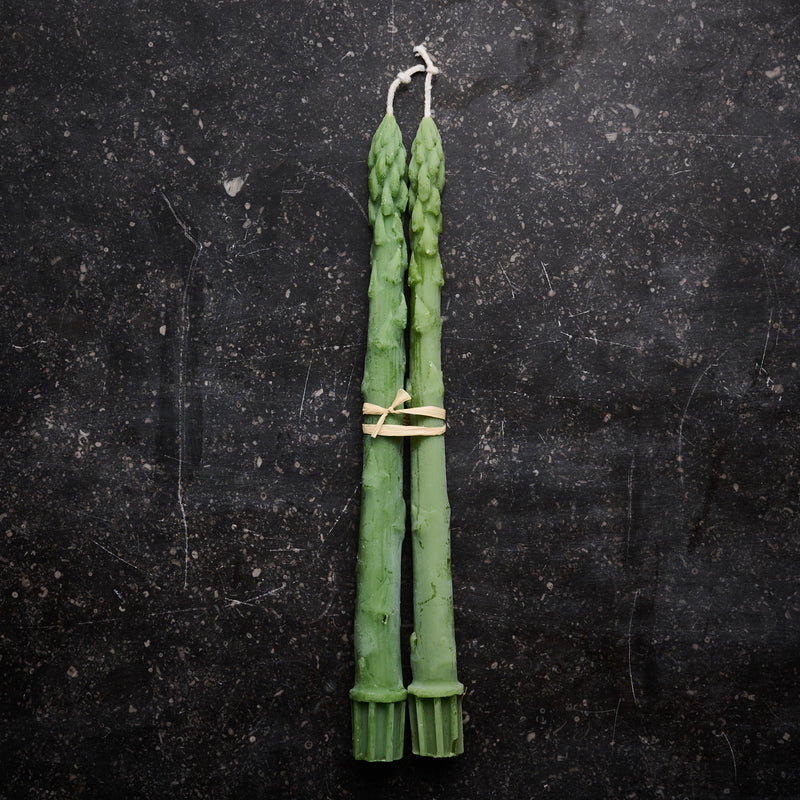 Beeswax Asparagus Taper Candle