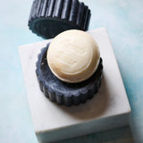 Fluted Black Marble Soap Dish
