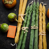 Beeswax Asparagus Taper Candle