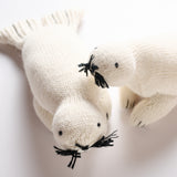 Knit Alpaca Stuffed Seal