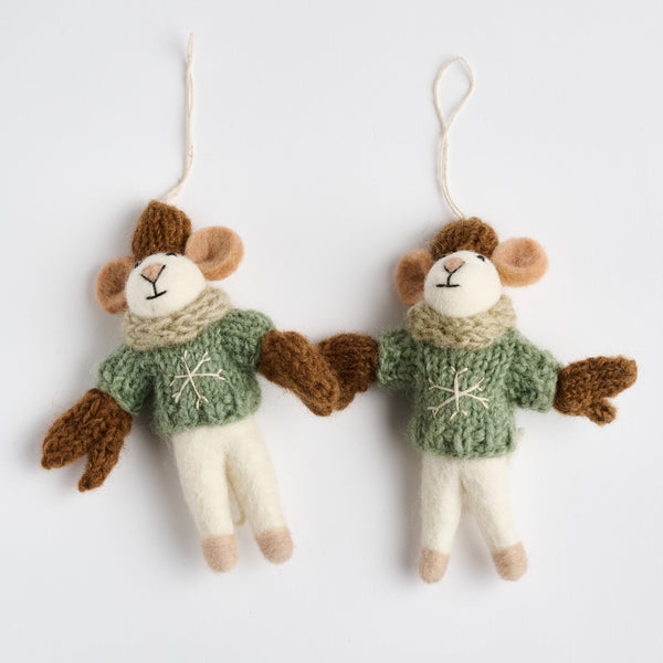 Felt Mouse Ornament