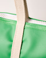 Blanche + Mimi & Steele Canvas Lime Green Tote-B+M EXCLUSIVE