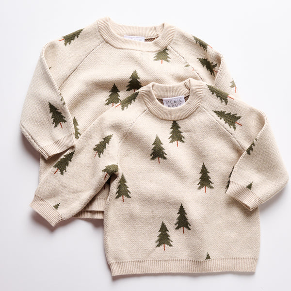 Pine Tree Knit Sweater