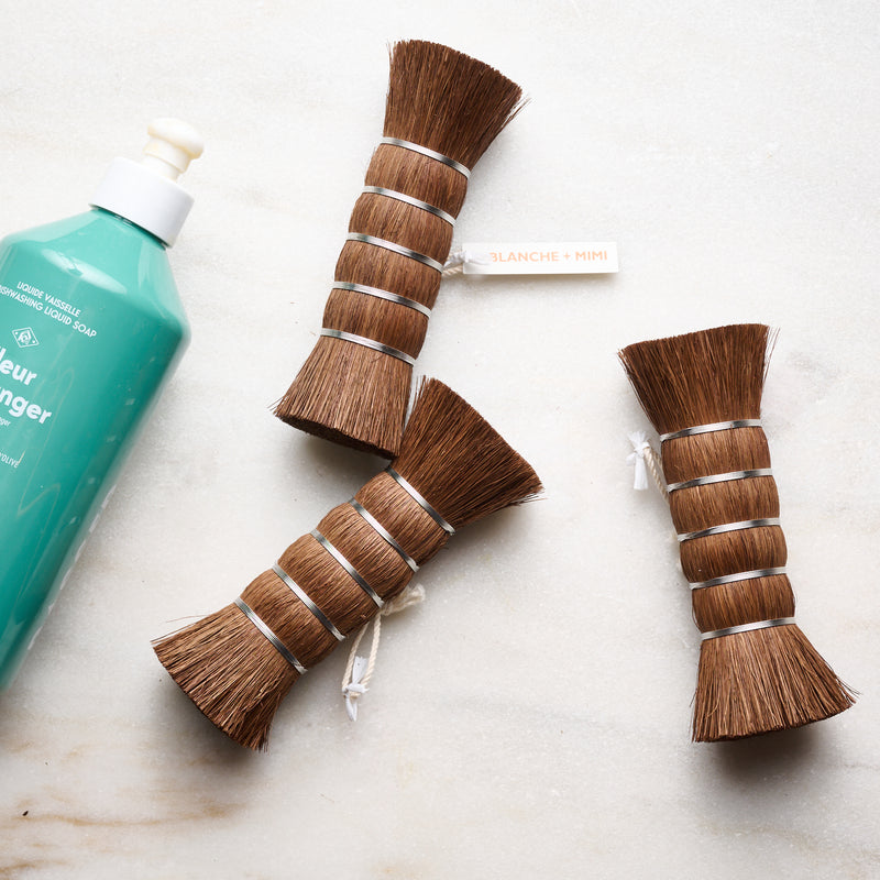 Palm Fiber Cleaning Brush-Japan