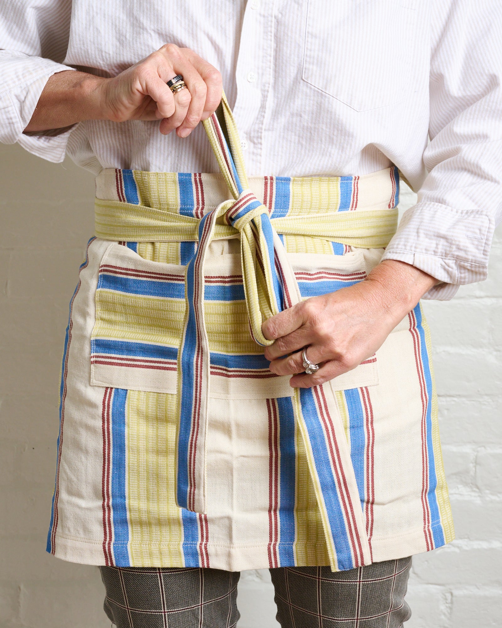 SHORT APRON, RIVIERA COLLECTION - BLANCHE + MIMI & TENSIRA AFRICA