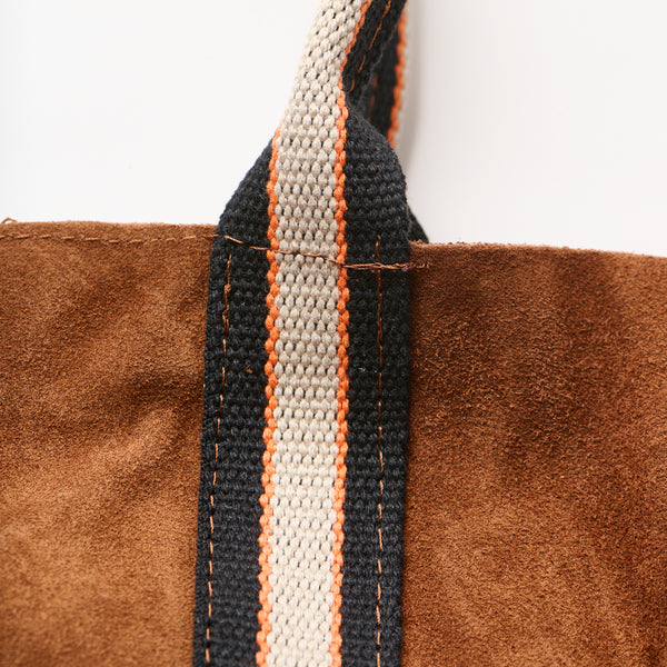 Italian Suede Bag-Caramel