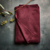 Cashmere Luxe Travel Wrap-Burgundy
