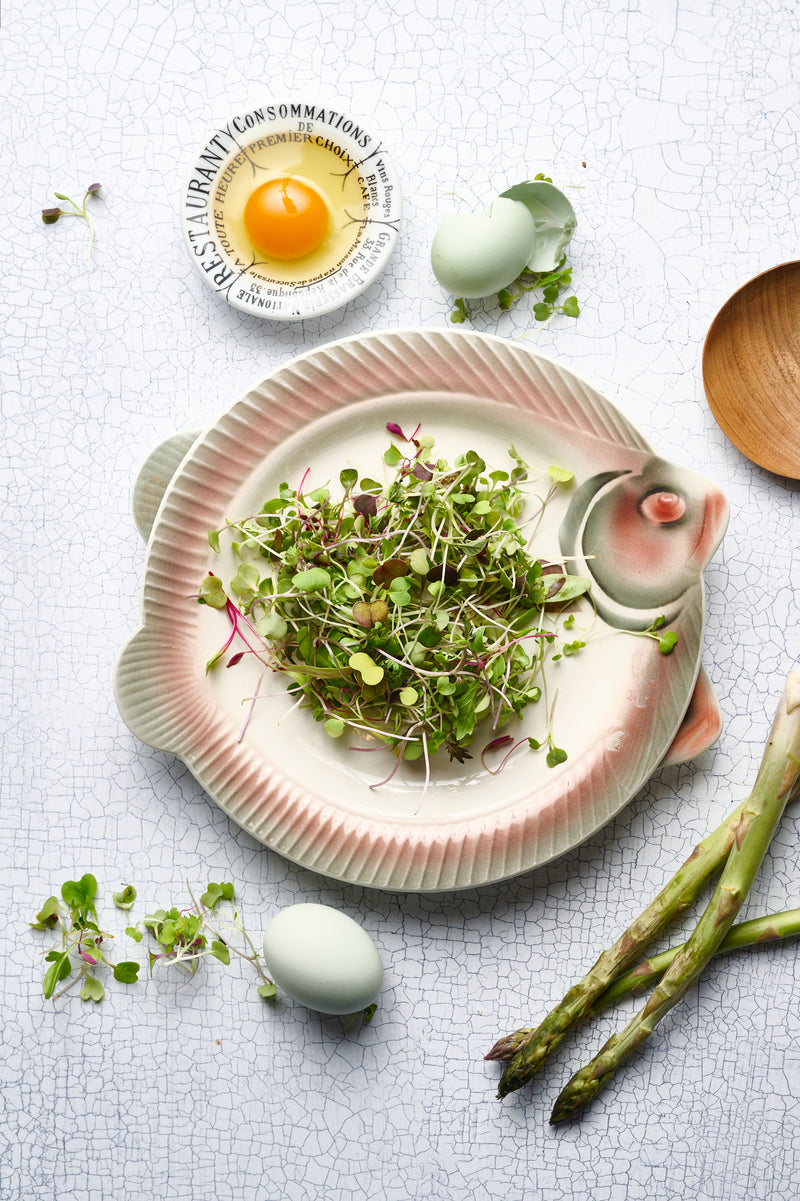 Vintage French Fish Plate