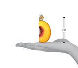 Glass Peach Ornament