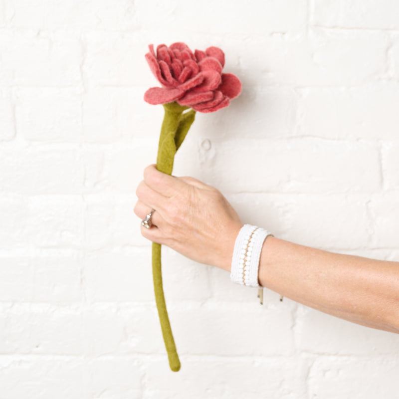 Handcrafted Felt Flowers-Nepal