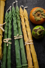 Beeswax Asparagus Taper Candle