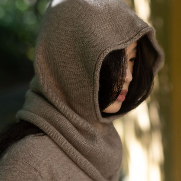 【完売品】 【再値下げ】mylan Eco Cashmere Knit Hood Organic Cashmere Hood/Balaclava – Blanche + Mimi