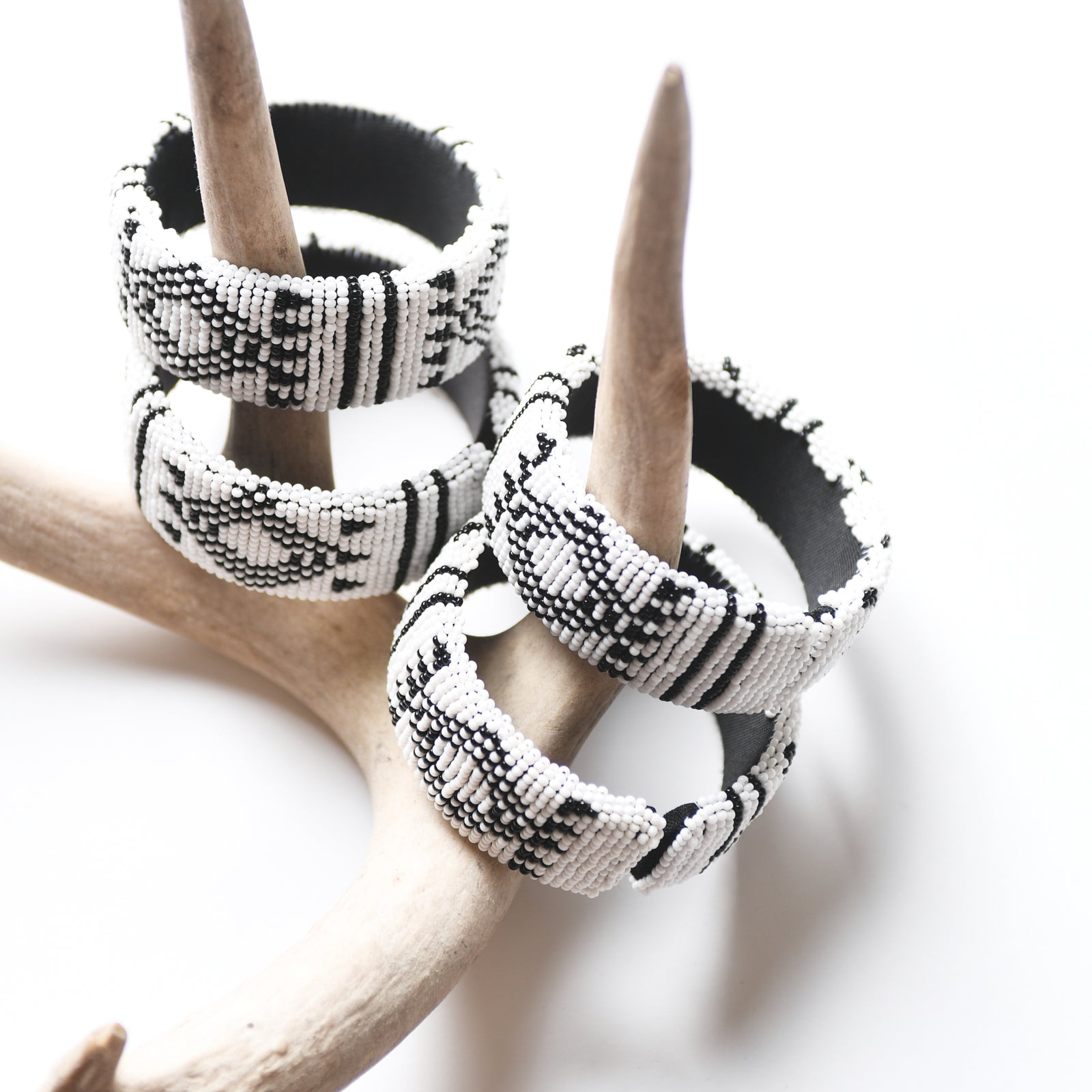 Zulu Beaded Cuff Bangle – Blanche + Mimi