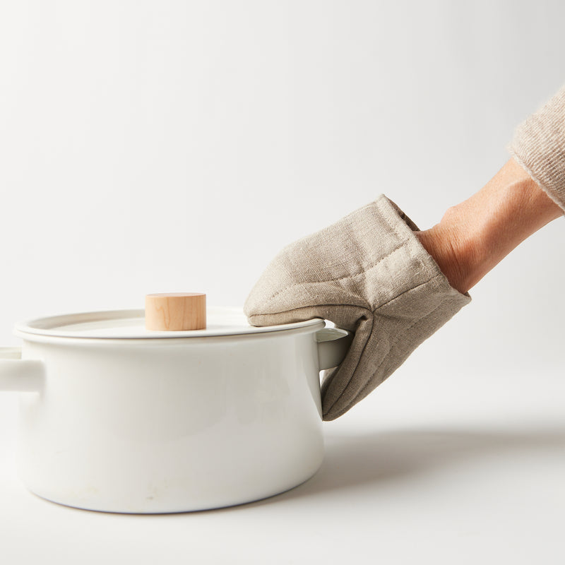 Japanese linen oven mitt pot holder