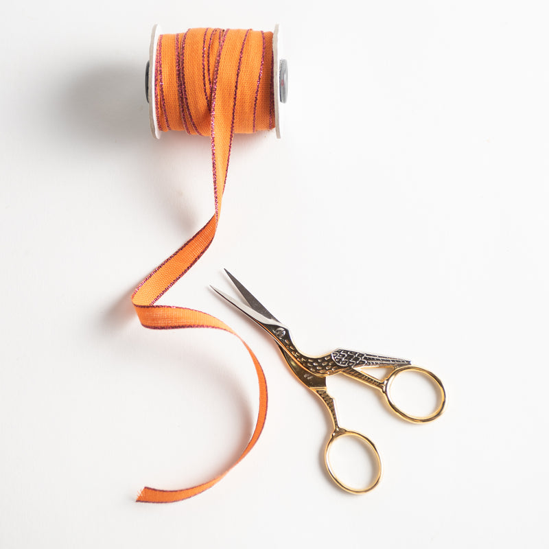 Orange Grand Opening Ribbon Cutting Scissors