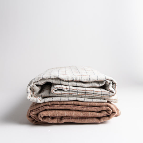 Fog Linen Work Cotton Blanket - Senovinis