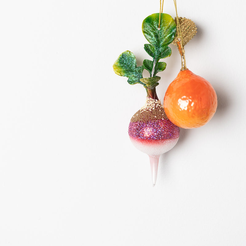 Fruit & Produce Glass Ornament