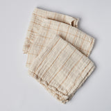 cotton striped and checked napkins