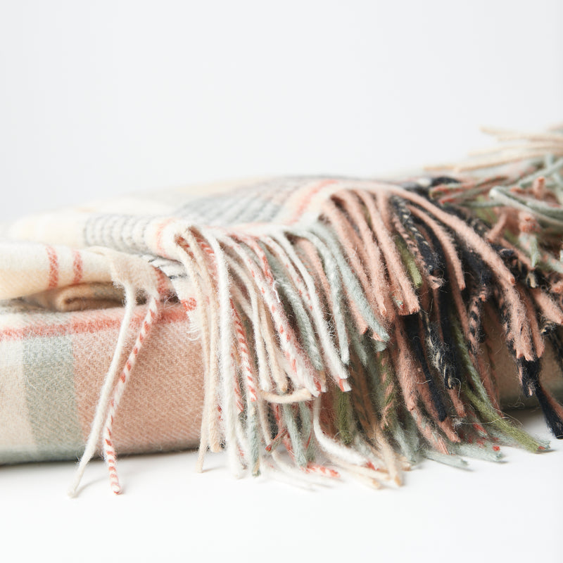 Lambswool  Throw Blanket-Plaid